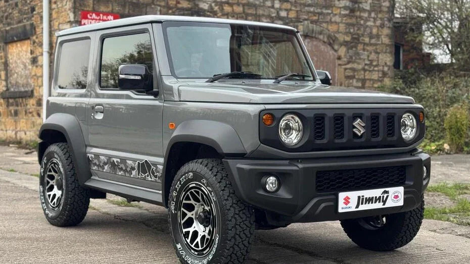 Suzuki Jimny (2018+) with Magpie M-01 wheels - 16x6.0J-5 / Satin Black with Machined Face