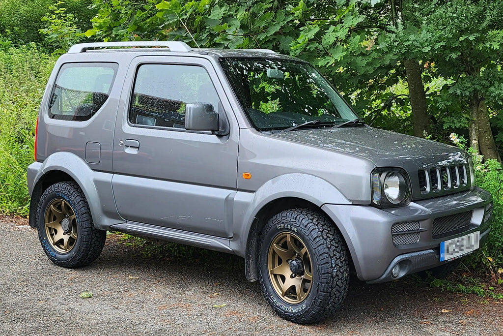 JB34 Suzuki Jimny fitted with High Peak J-02 wheels in Matte Bronze