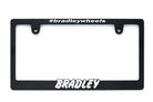 BRADLEY Wheels 3D Number Plate Frame -Silver