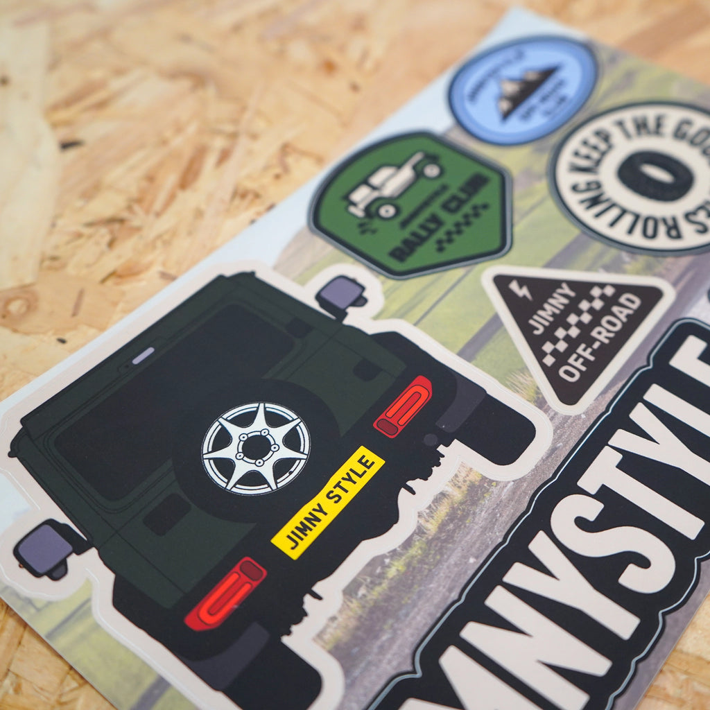 JIMNYSTYLE Off-Road Club Suzuki Jimny Sticker Sheet