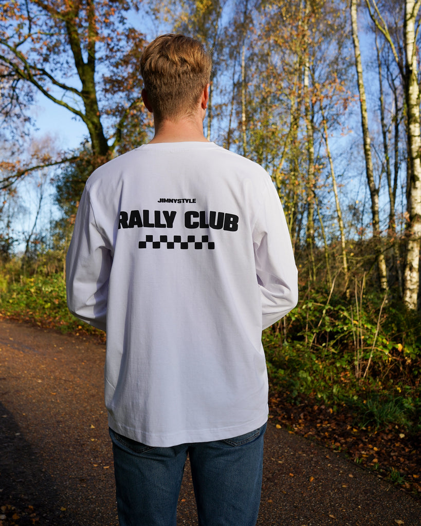 JIMNYSTYLE Rally Club T-Shirt - Long Sleeve - White - Jimny Tshirt