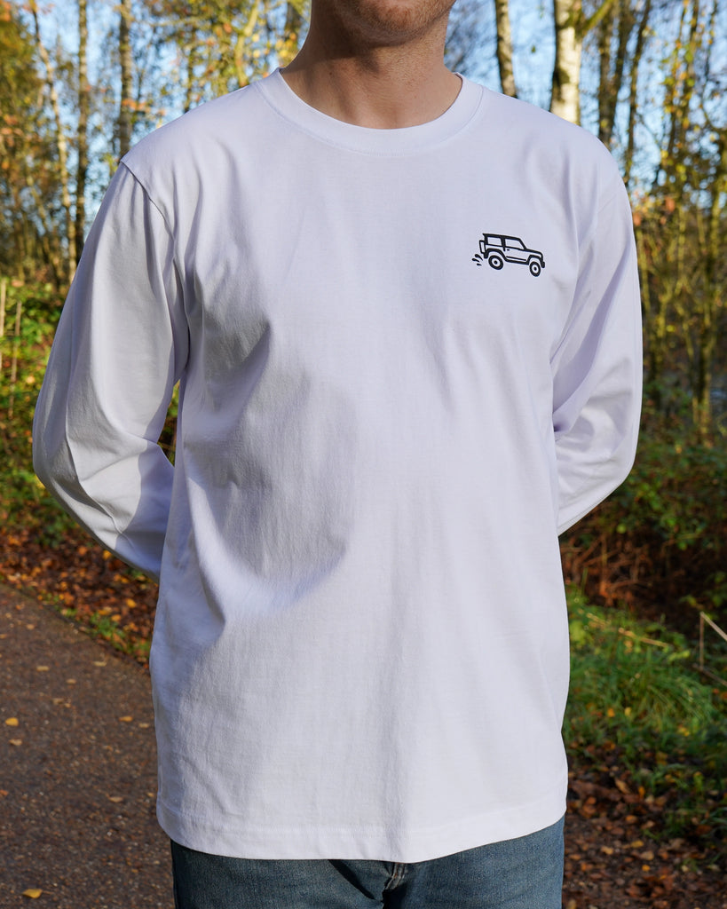 JIMNYSTYLE Rally Club T-Shirt - Long Sleeve - White - Jimny Tshirt