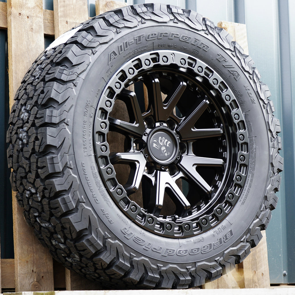 Magpie M-02 18" Wheel & Tyre Package for Toyota Hilux (2016+) With BF Goodrich KO2 All terrain Tyres Wheels