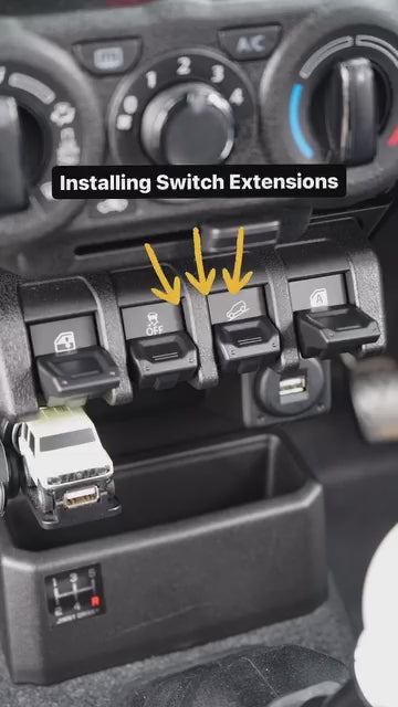Switch Extensions (Black) for Suzuki Jimny (2018+)